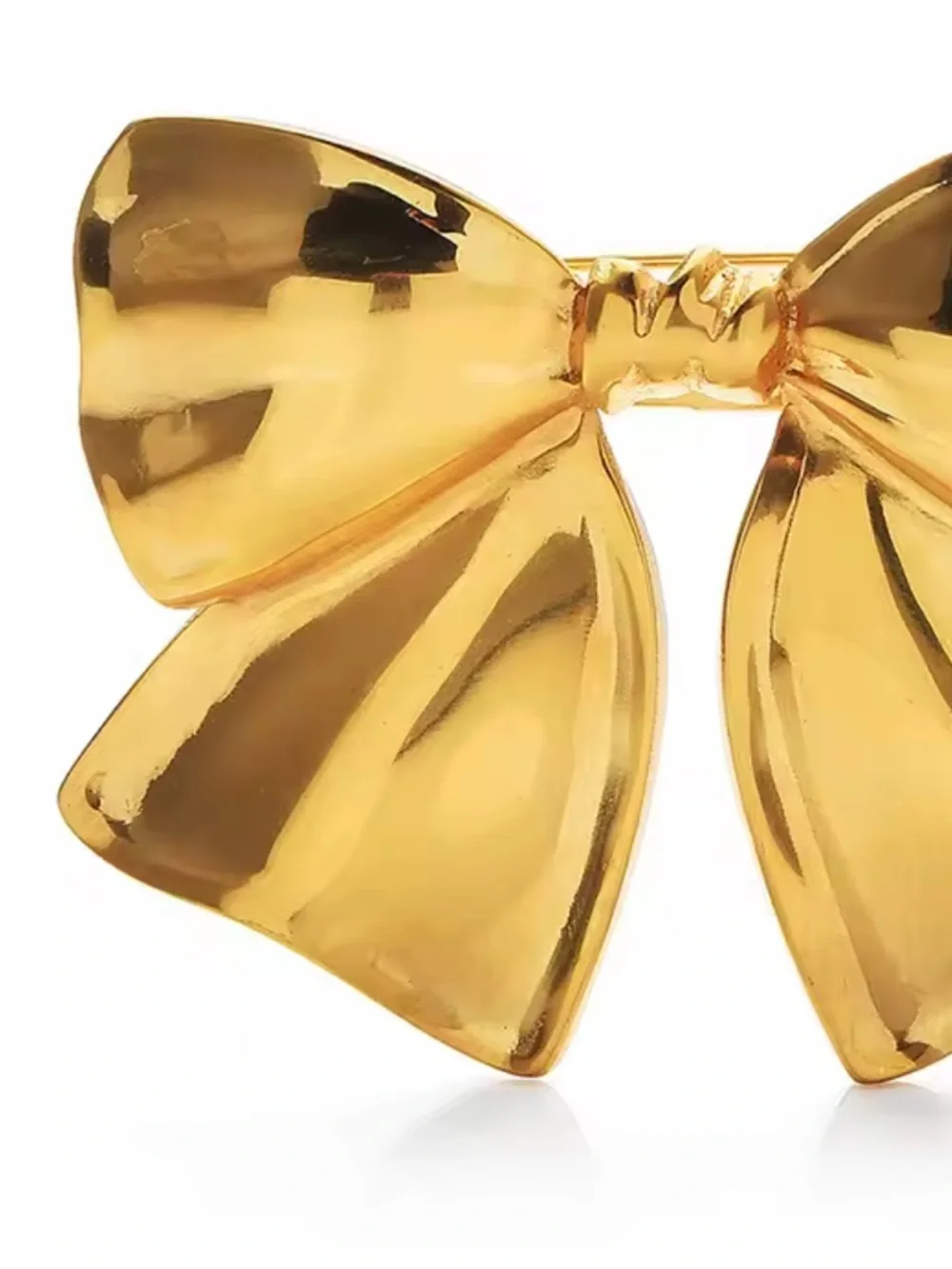 Gold Bow Elegant Brooch